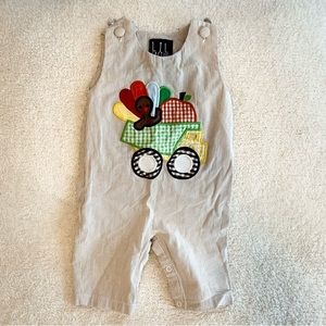Lil Cactus Thanksgiving Overalls